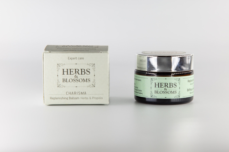 Herbs & Blossoms - Charisma Replenishing Balsam / Container and box